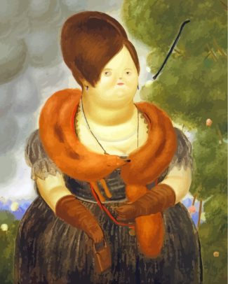 first lady fernando botero diamond painting