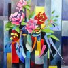 Flowers Cubism diamond painting