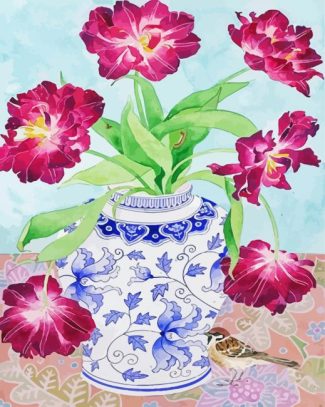 Flowers In Vase diamond painting