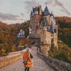 girl in Eltz castle germany diamond paintings