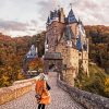 girl in Eltz castle germany diamond painting