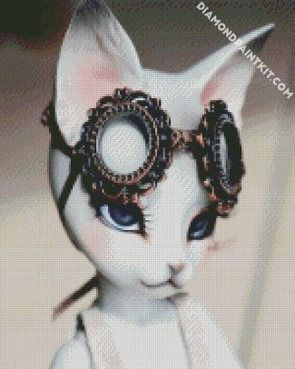 gorgeous cat steampunk diamond paintings