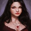 gorgeous vampire lady diamond painting