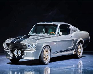 grey Eleanor car diamond painting