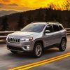 Grey Jeep Cherokee Sunset diamond painting