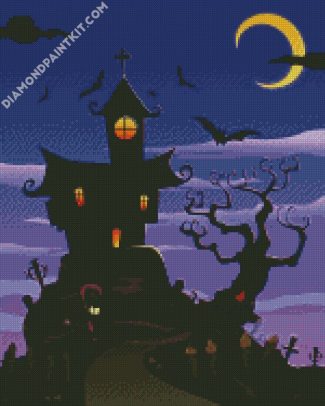 Halloween House diamond painting