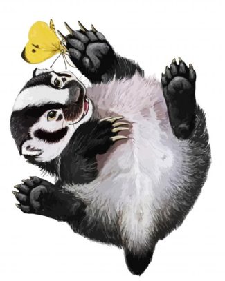 happy European badger diamond painting