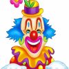 happy clown With Flower diamond painting