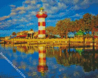 Harbour Town Lighthouse Hilton diamond Painting