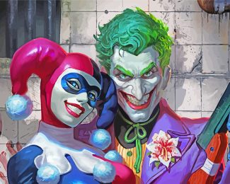 harley quinn And Joker diamond painting