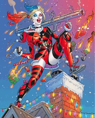 harley quinn comic art diamond painting