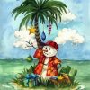 Hawaiian Snowman diamond painting