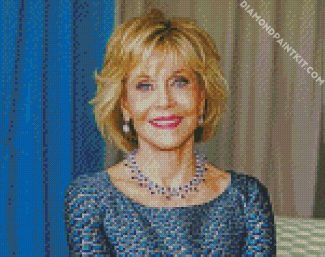 Jane Fonda Smiling diamond painting