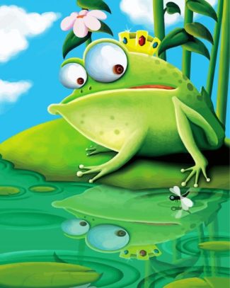 King Frog diamond painting