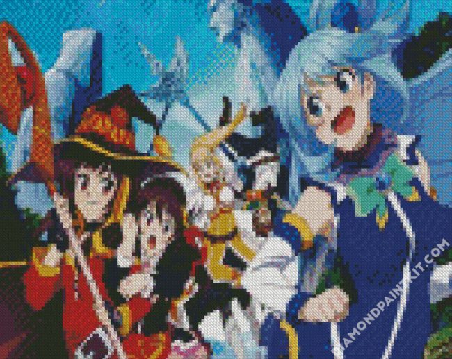 Konosuba Characters diamond painting