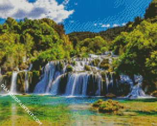 Krka National Park Croatia diamond painting