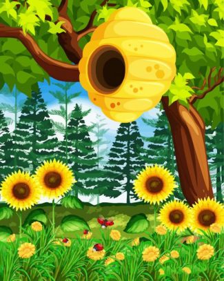 ladybugs and sunflowers diamond painting