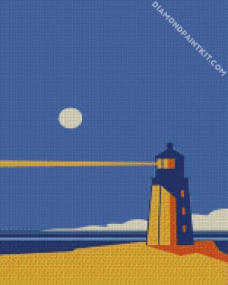 lighthouse illustration diamond paintings