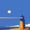 lighthouse illustration diamond painting