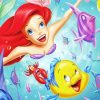 little mermaid and friends diamond painting