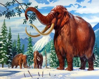 mammoth Family diamond painting