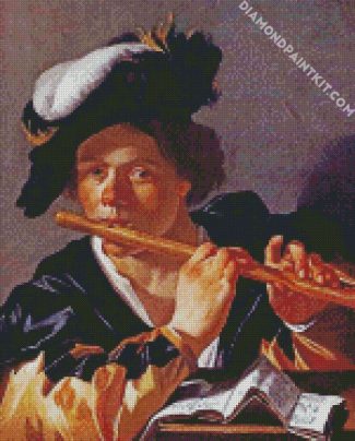 The Flute Player diamond painting