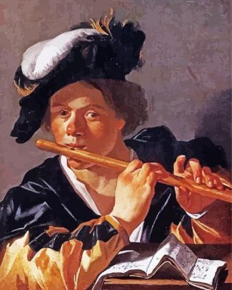 The Flute Player diamond painting