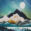 metallic Mountains diamond paintings