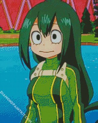 Mha Tsuyu Asui Froppy diamond painting