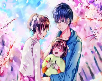 Nagisa Furukawa Tomoya Okazaki Clannad Characters diamond painting