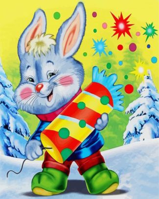 Naughty Rabbit diamond painting