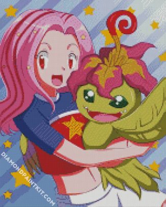 palmon digimon diamond paintings