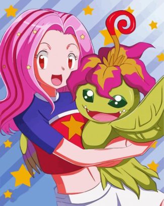 palmon digimon diamond painting