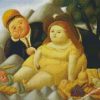 picnic in the mountains fernando botero diamond paintings