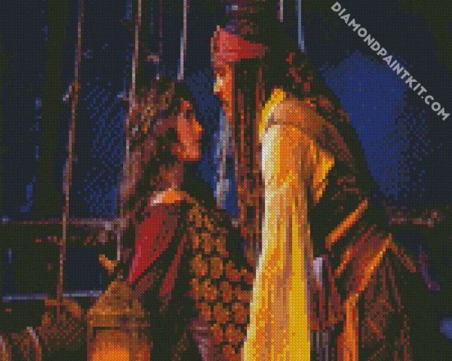 Pirates Of The Caribbean Jack And Angelica diamond painting