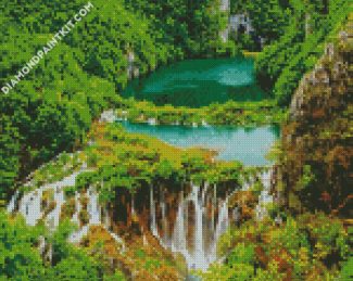 Plitvice Lakes National Park Croatia diamond painting