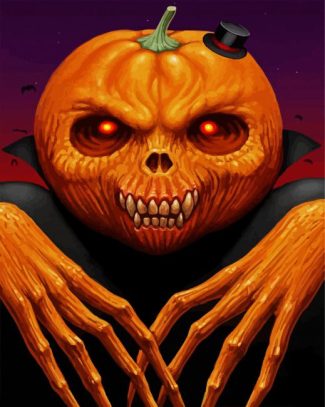 Pumpkin diamond painting