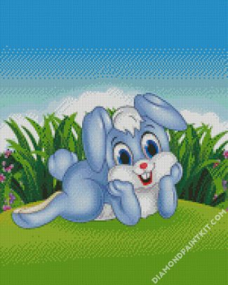 Rabbit diamond painting