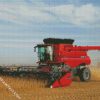 Red Combine diamond painting