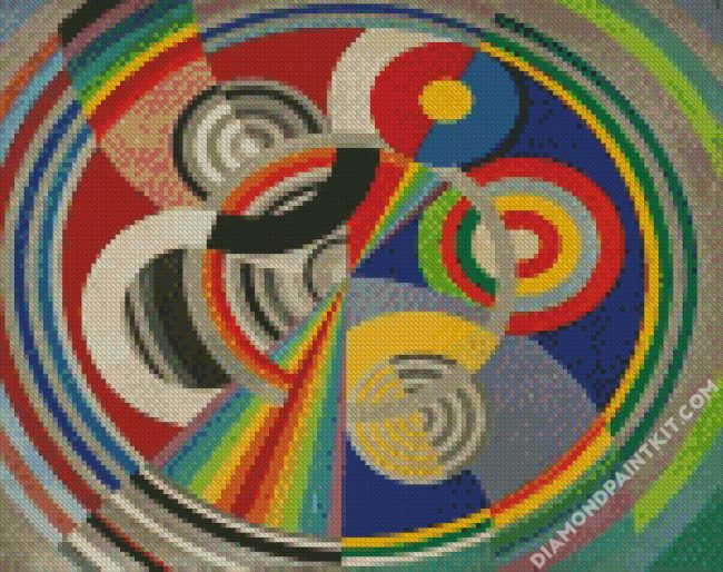 Rythm 3 Robert Delaunay diamond painting