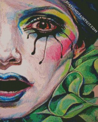 Sad Clown Close Up diamond painting