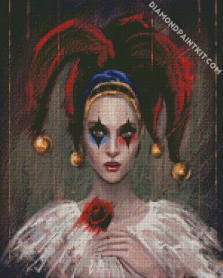 Sad Clown Woman diamond painting