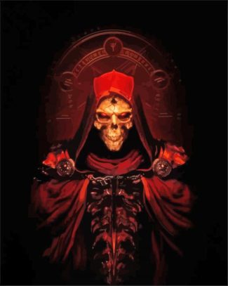 scary Diablo diamond painting