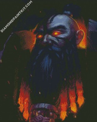 scary warrior dwarf diamond paintings