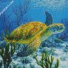 Sea Turtle In The Ocean diamond painting