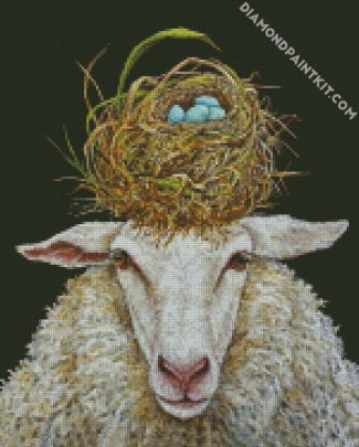 Sheep diamond painting