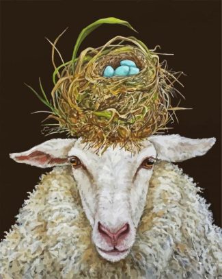 Sheep diamond painting