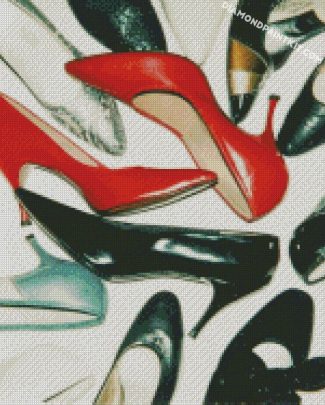 shoes andy warhol diamond paintings