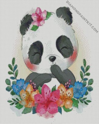 shy panda diamond paintings