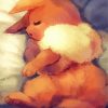 sleepy eevee diamond painting